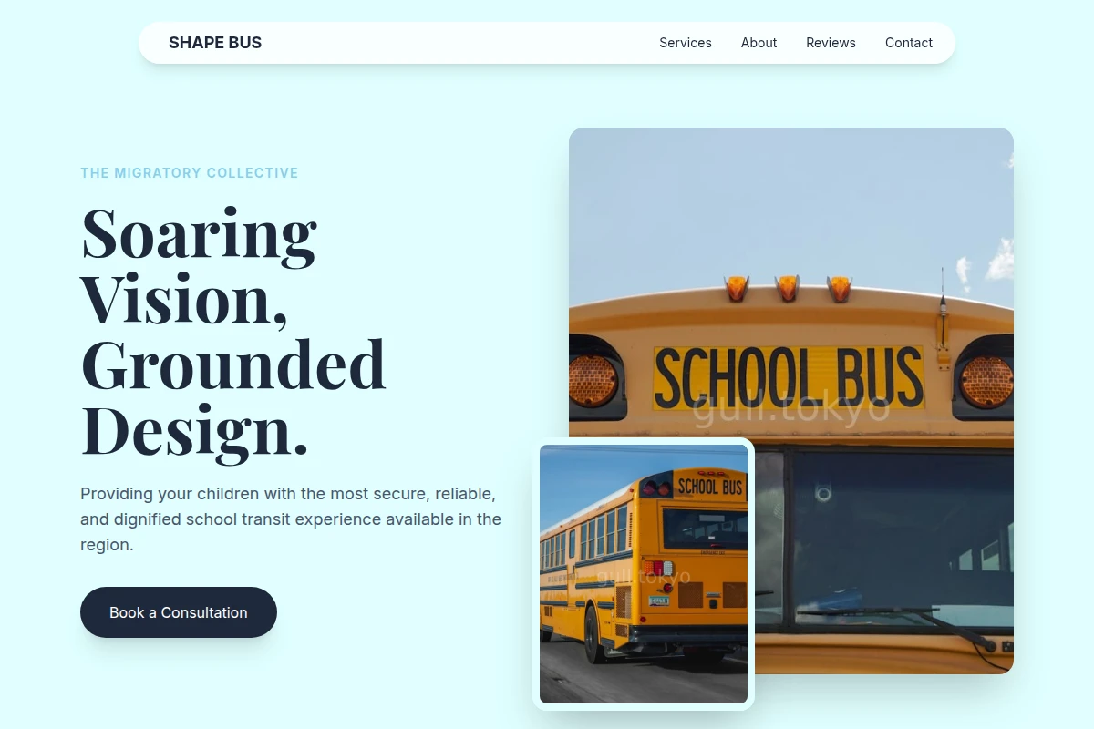 Shape School Bus