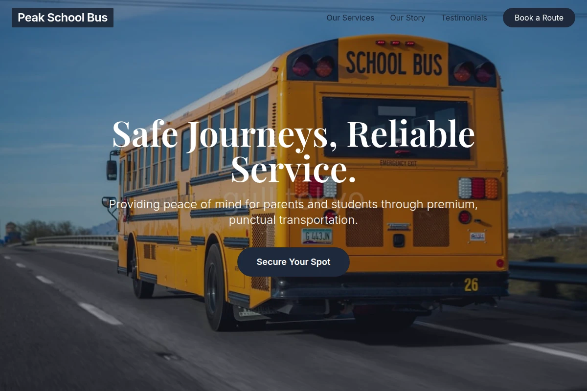 Peak School Bus