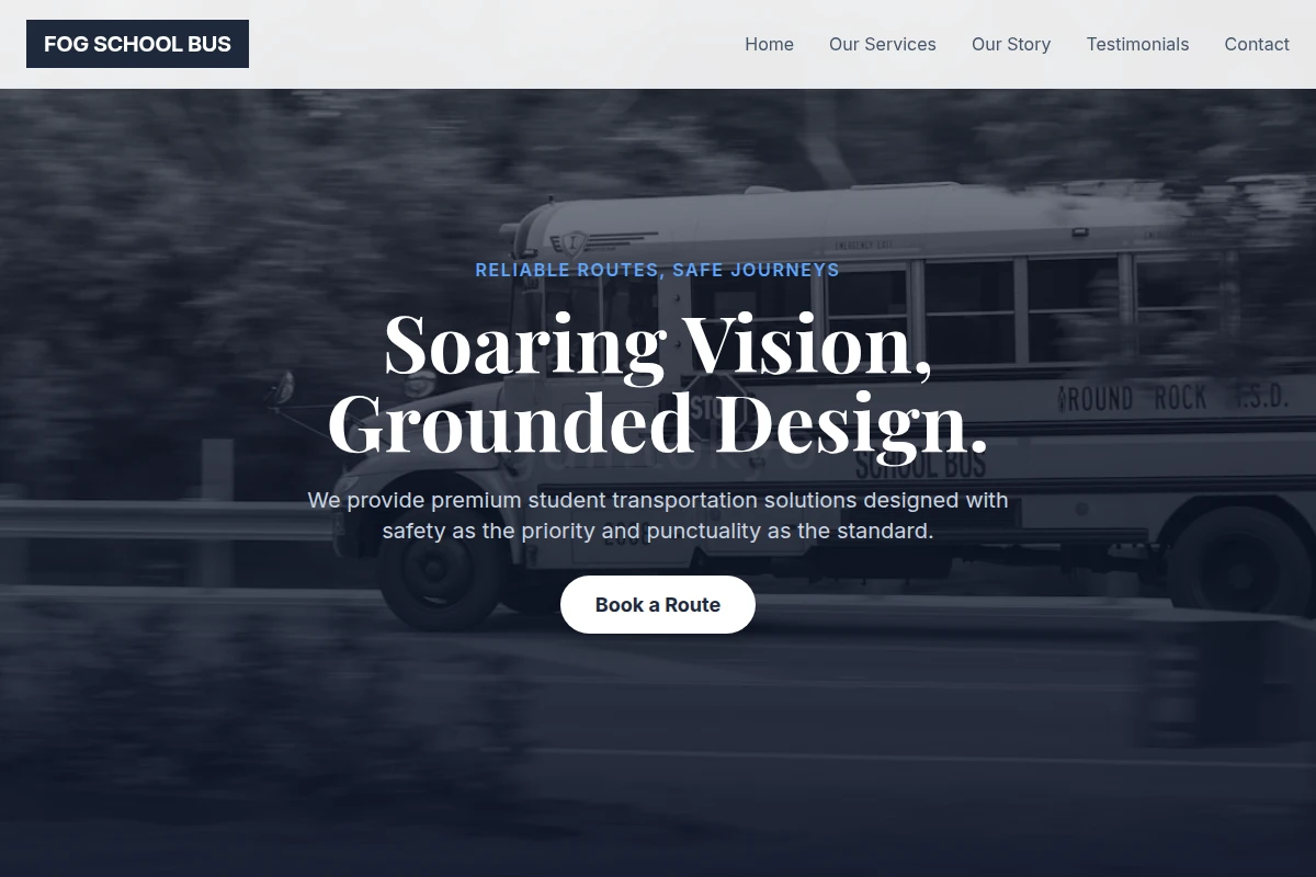Fog School Bus