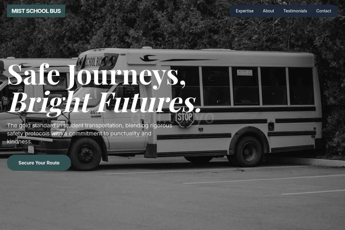 Mist School Bus